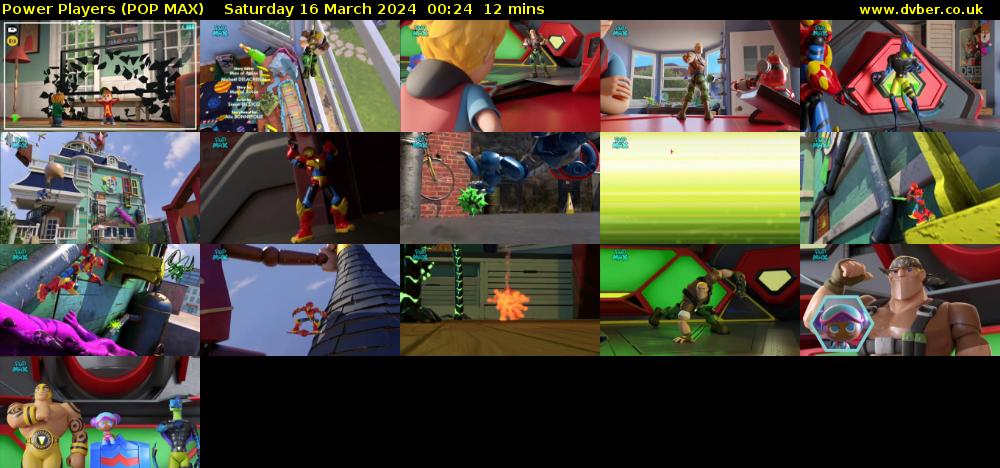 Power Players (POP MAX) Saturday 16 March 2024 00:24 - 00:36