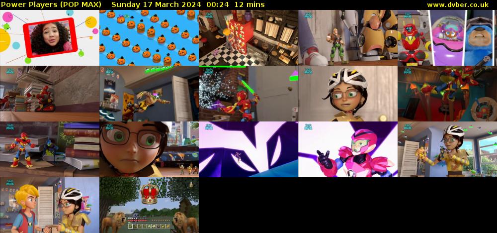 Power Players (POP MAX) Sunday 17 March 2024 00:24 - 00:36