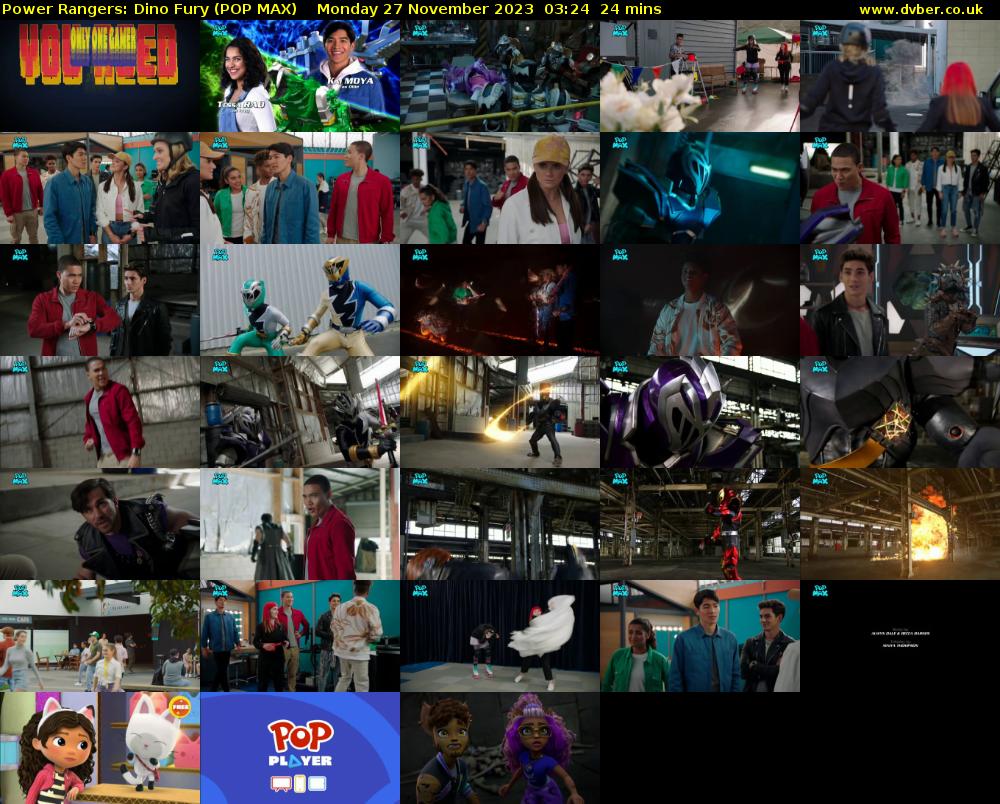 Power Rangers: Dino Fury (POP MAX) Monday 27 November 2023 03:24 - 03:48