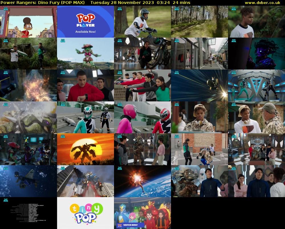 Power Rangers: Dino Fury (POP MAX) Tuesday 28 November 2023 03:24 - 03:48
