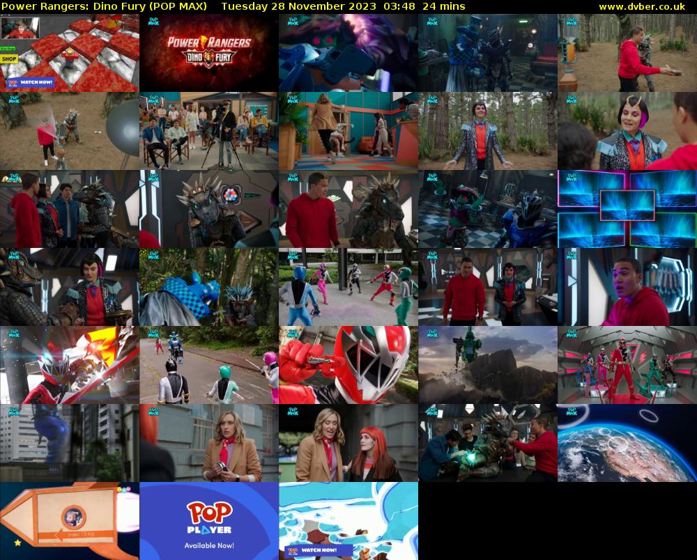 Power Rangers: Dino Fury (POP MAX) Tuesday 28 November 2023 03:48 - 04:12