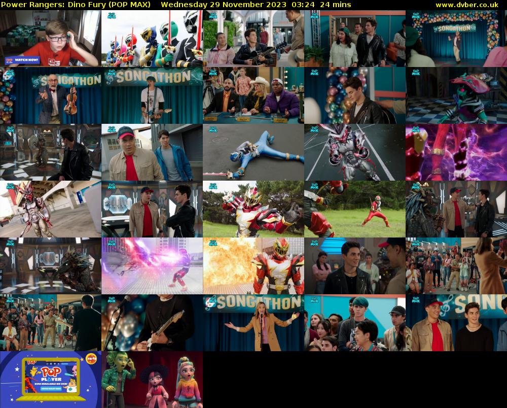 Power Rangers: Dino Fury (POP MAX) Wednesday 29 November 2023 03:24 - 03:48