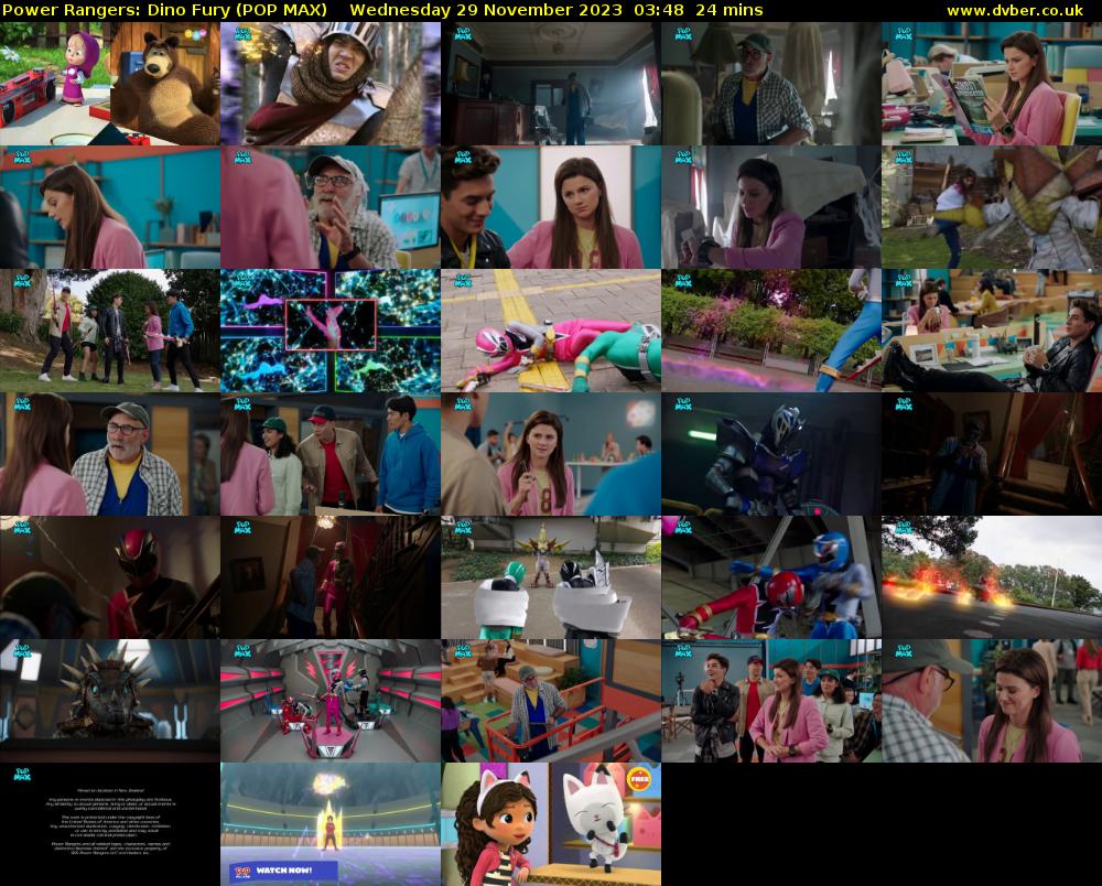 Power Rangers: Dino Fury (POP MAX) Wednesday 29 November 2023 03:48 - 04:12