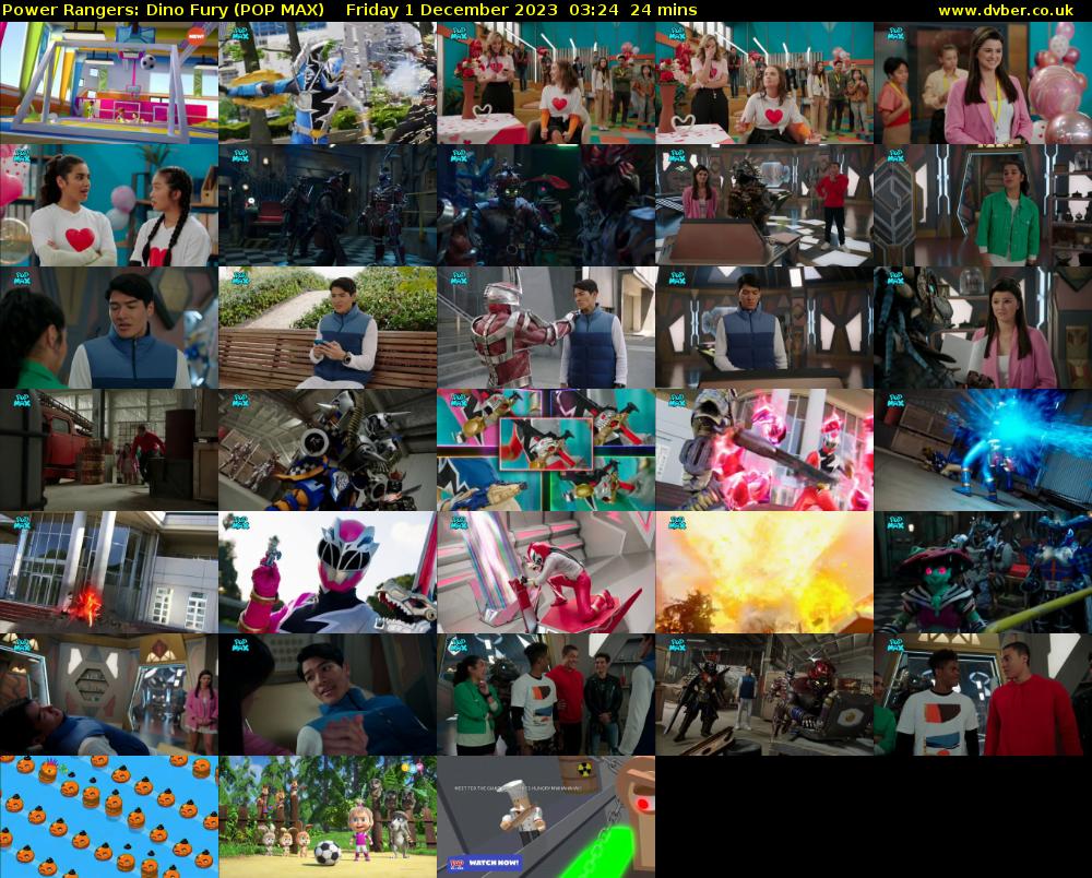 Power Rangers: Dino Fury (POP MAX) Friday 1 December 2023 03:24 - 03:48