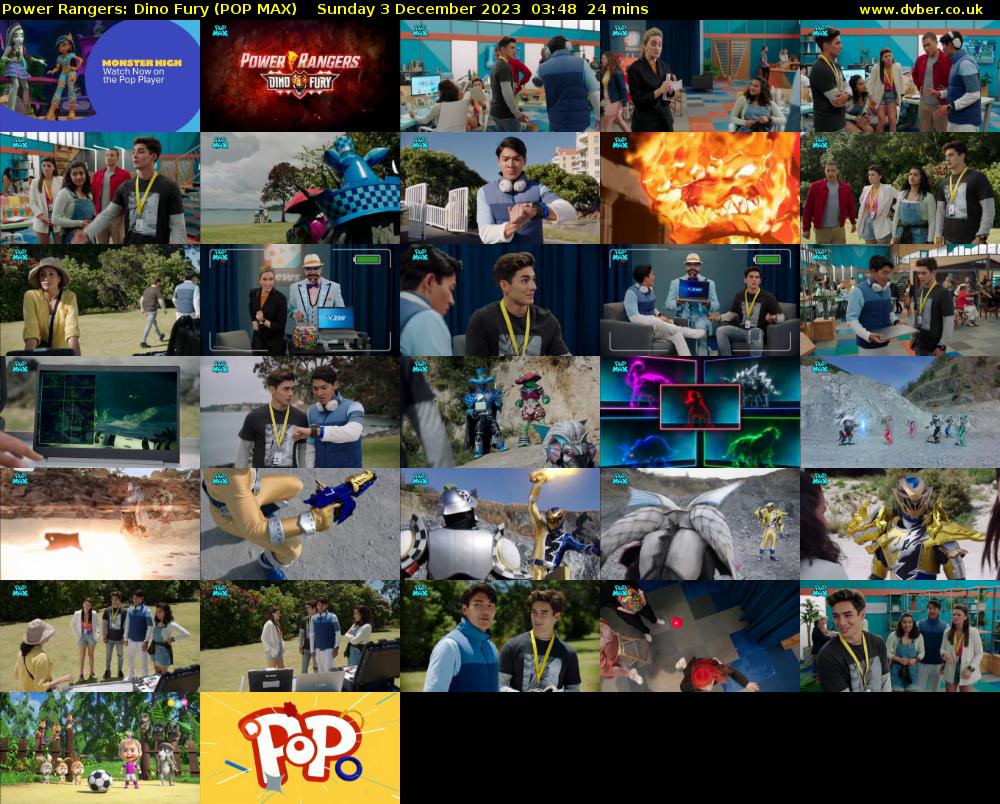 Power Rangers: Dino Fury (POP MAX) Sunday 3 December 2023 03:48 - 04:12