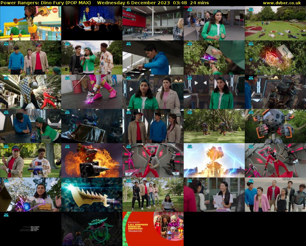 Power Rangers: Dino Fury (POP MAX) Wednesday 6 December 2023 03:48 - 04:12