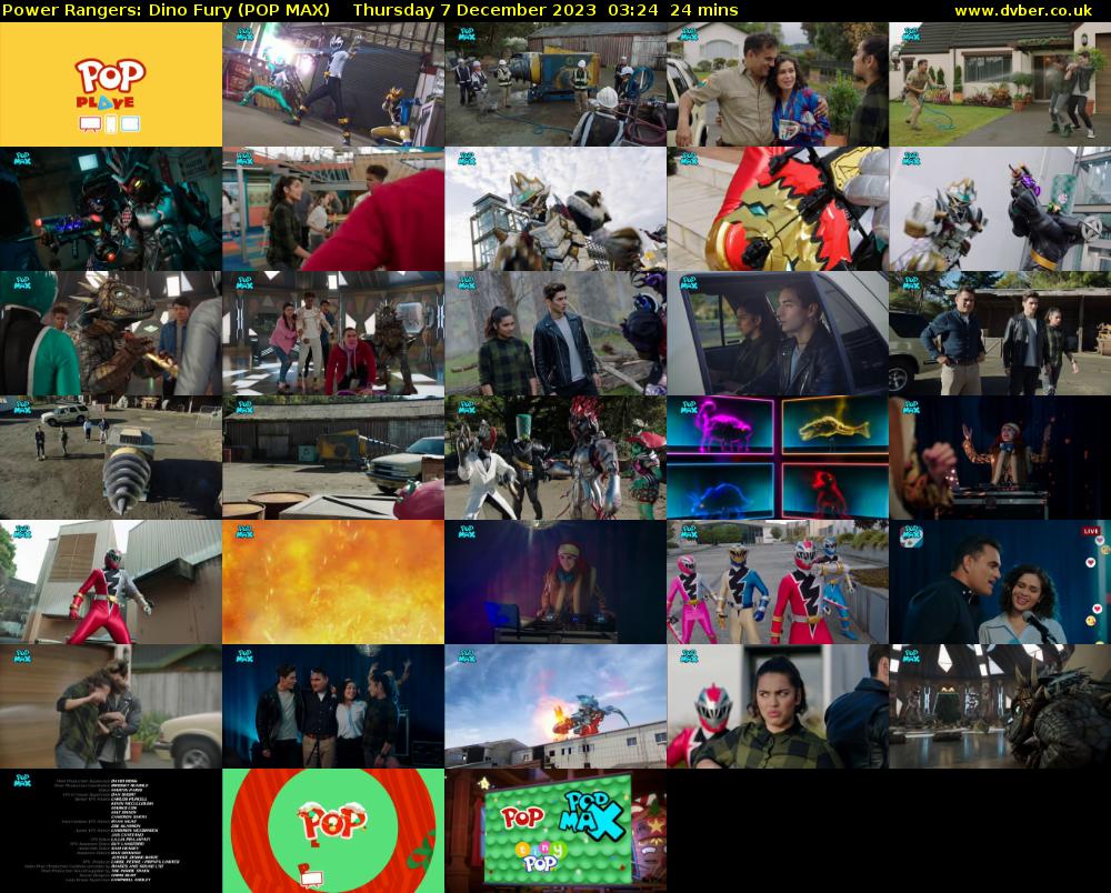 Power Rangers: Dino Fury (POP MAX) Thursday 7 December 2023 03:24 - 03:48
