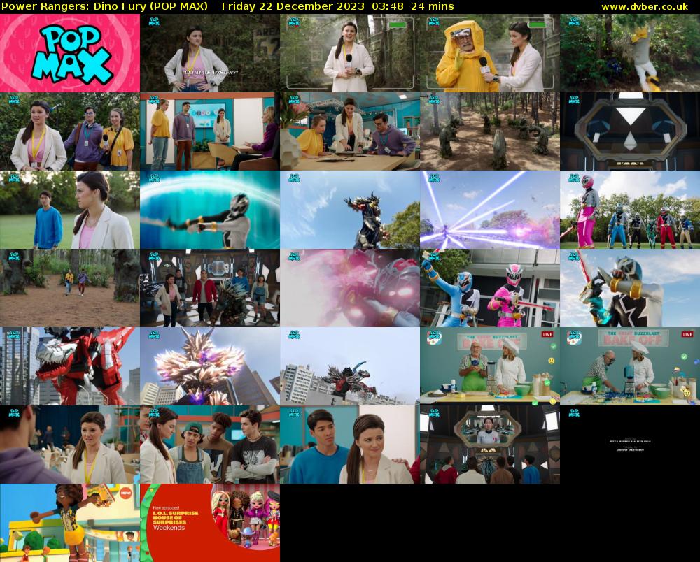Power Rangers: Dino Fury (POP MAX) Friday 22 December 2023 03:48 - 04:12