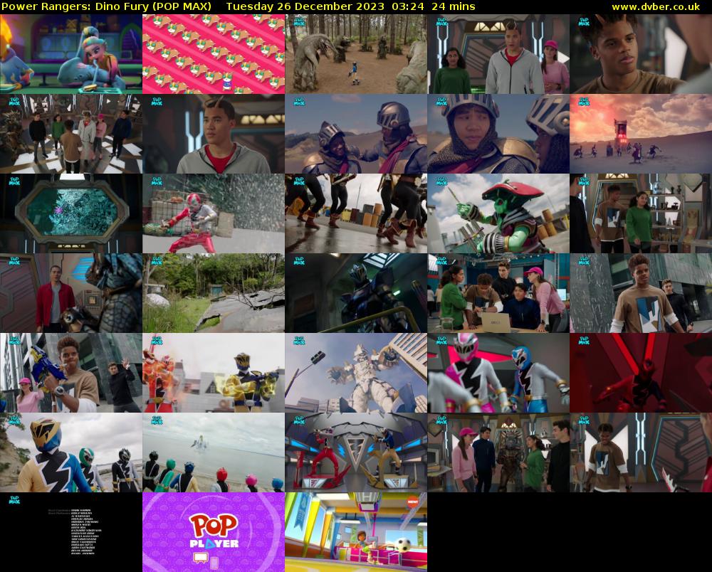 Power Rangers: Dino Fury (POP MAX) Tuesday 26 December 2023 03:24 - 03:48