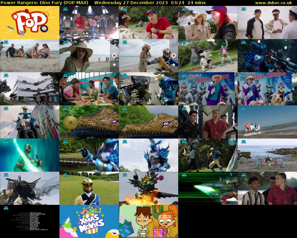 Power Rangers: Dino Fury (POP MAX) Wednesday 27 December 2023 03:24 - 03:48