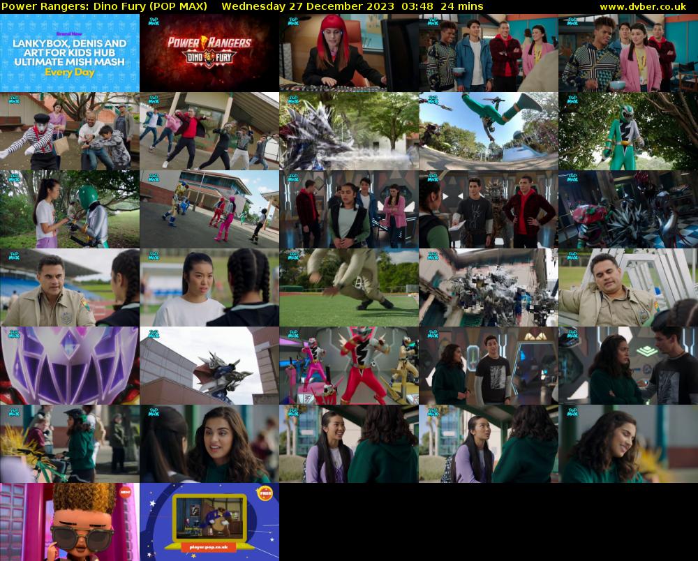 Power Rangers: Dino Fury (POP MAX) Wednesday 27 December 2023 03:48 - 04:12