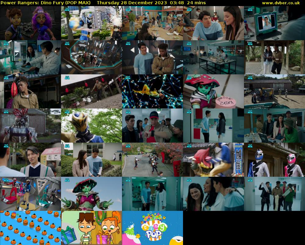 Power Rangers: Dino Fury (POP MAX) Thursday 28 December 2023 03:48 - 04:12
