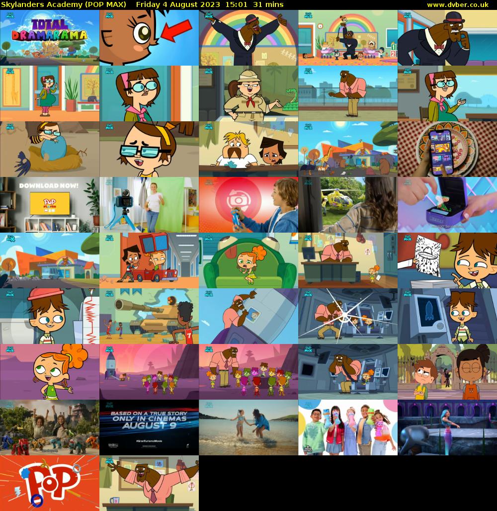 Skylanders Academy (POP MAX) Friday 4 August 2023 15:01 - 15:32