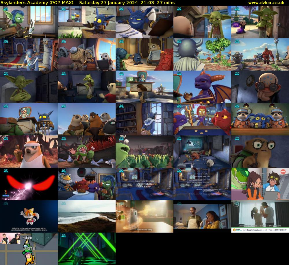 Skylanders Academy (POP MAX) Saturday 27 January 2024 21:03 - 21:30