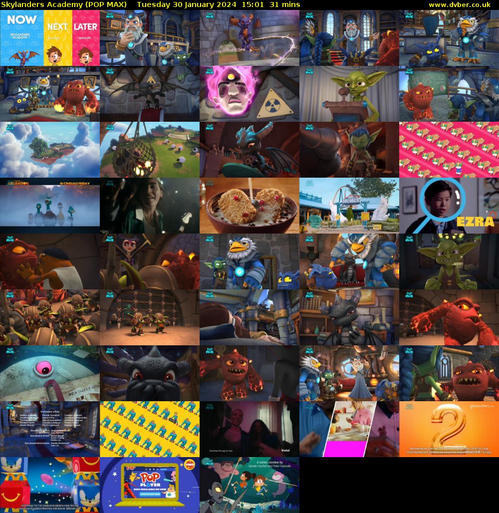 Skylanders Academy (POP MAX) Tuesday 30 January 2024 15:01 - 15:32