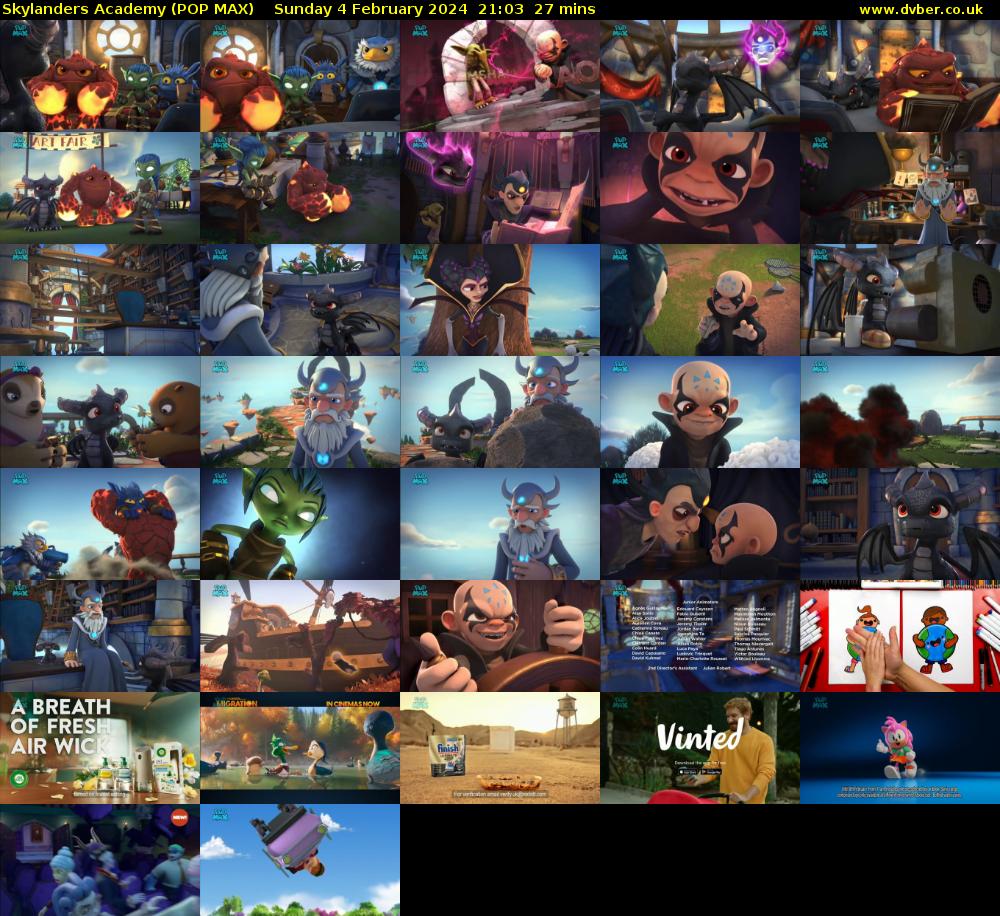 Skylanders Academy (POP MAX) Sunday 4 February 2024 21:03 - 21:30