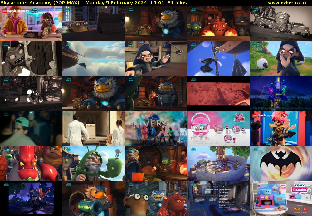 Skylanders Academy (POP MAX) Monday 5 February 2024 15:01 - 15:32