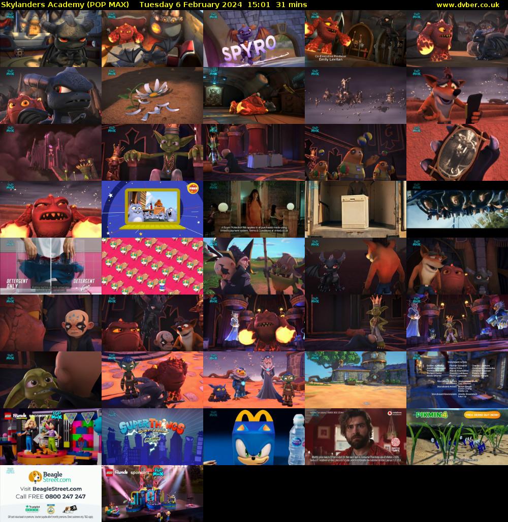 Skylanders Academy (POP MAX) Tuesday 6 February 2024 15:01 - 15:32