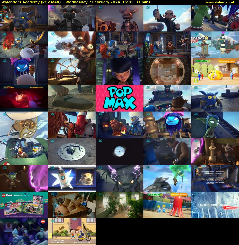 Skylanders Academy (POP MAX) Wednesday 7 February 2024 15:01 - 15:32