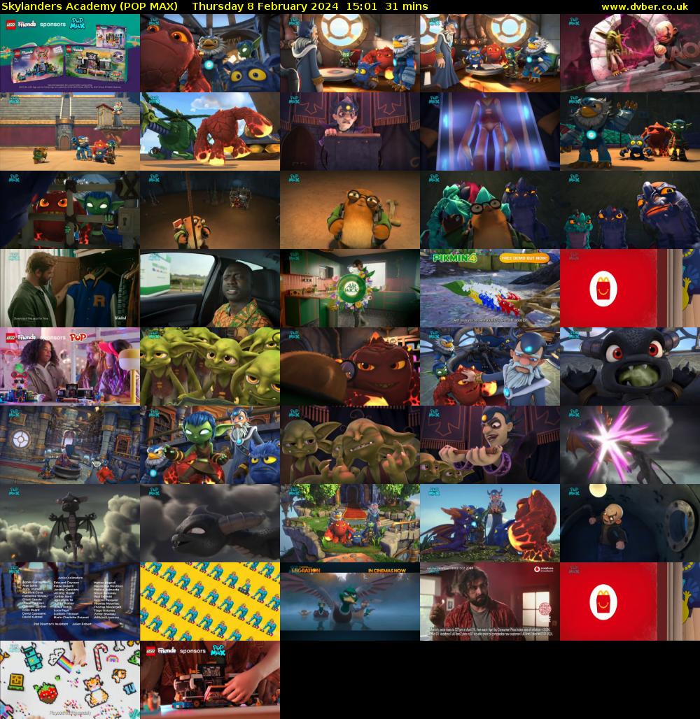 Skylanders Academy (POP MAX) Thursday 8 February 2024 15:01 - 15:32