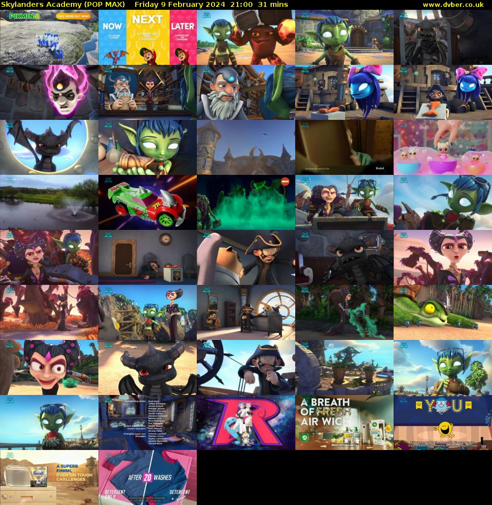Skylanders Academy (POP MAX) Friday 9 February 2024 21:00 - 21:31