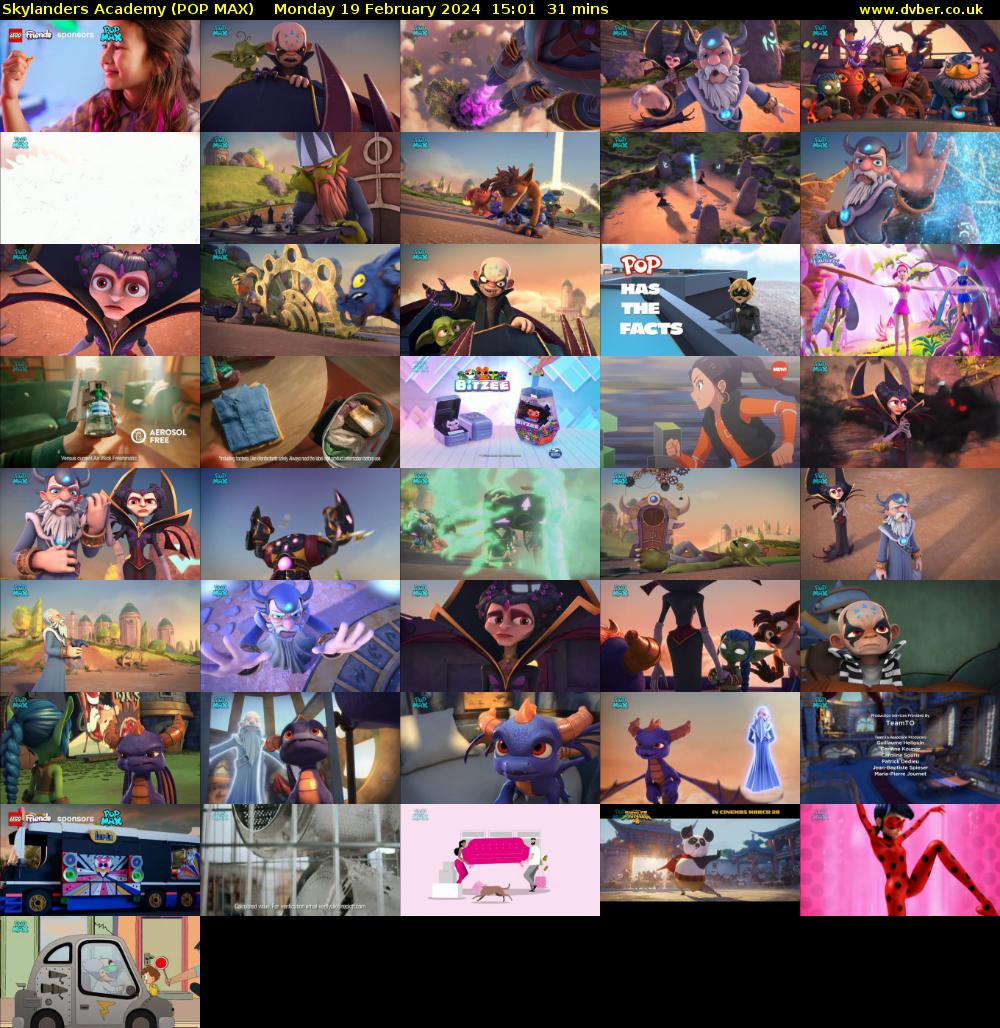 Skylanders Academy (POP MAX) Monday 19 February 2024 15:01 - 15:32