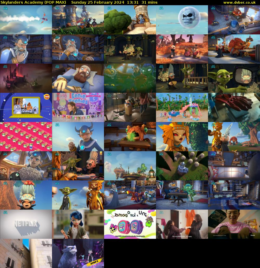 Skylanders Academy (POP MAX) Sunday 25 February 2024 13:31 - 14:02