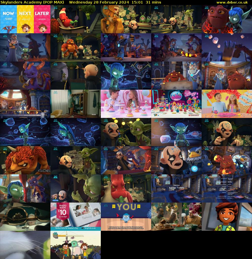Skylanders Academy (POP MAX) Wednesday 28 February 2024 15:01 - 15:32