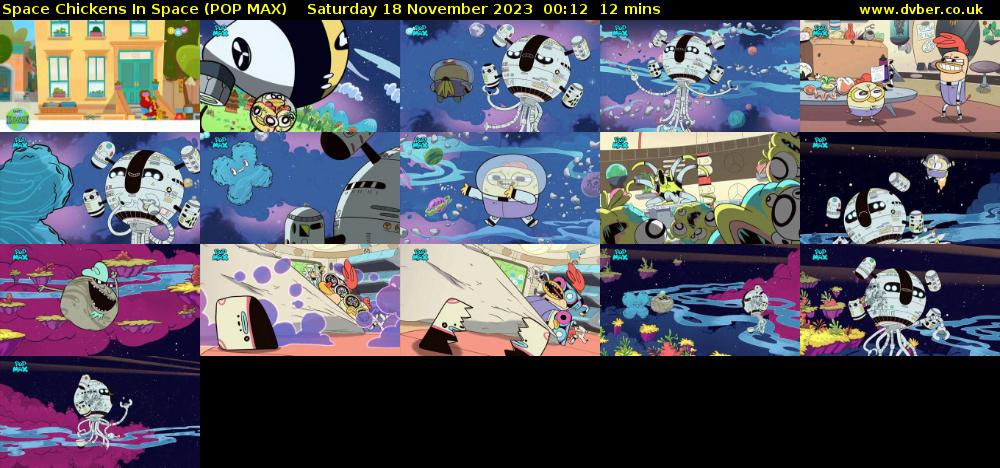Space Chickens In Space (POP MAX) Saturday 18 November 2023 00:12 - 00:24
