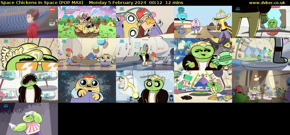 Space Chickens In Space (POP MAX) Monday 5 February 2024 00:12 - 00:24
