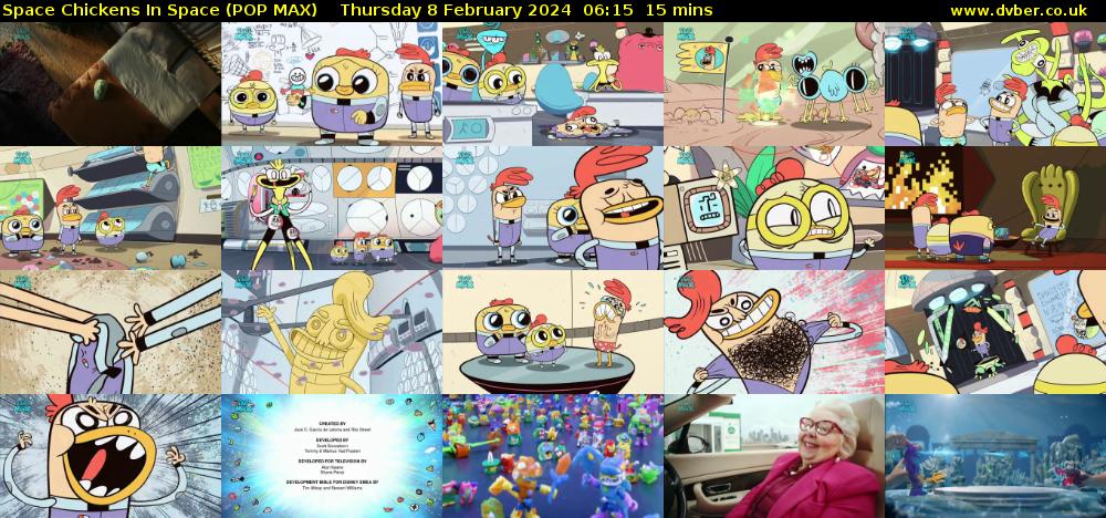 Space Chickens In Space (POP MAX) Thursday 8 February 2024 06:15 - 06:30
