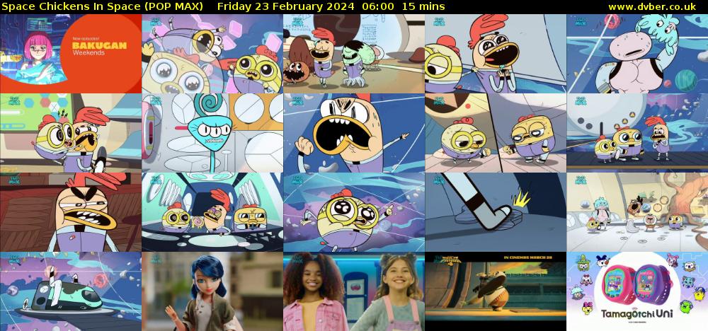 Space Chickens In Space (POP MAX) Friday 23 February 2024 06:00 - 06:15