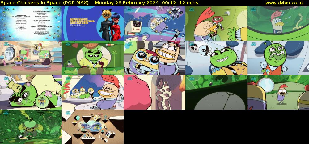 Space Chickens In Space (POP MAX) Monday 26 February 2024 00:12 - 00:24