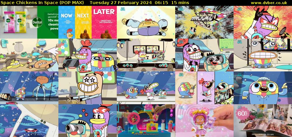 Space Chickens In Space (POP MAX) Tuesday 27 February 2024 06:15 - 06:30