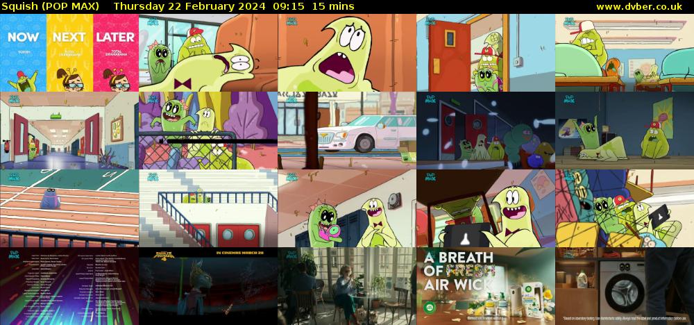 Squish (POP MAX) Thursday 22 February 2024 09:15 - 09:30