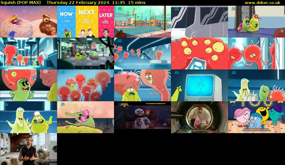 Squish (POP MAX) Thursday 22 February 2024 11:45 - 12:00