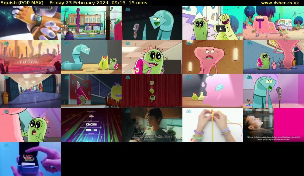 Squish (POP MAX) Friday 23 February 2024 09:15 - 09:30