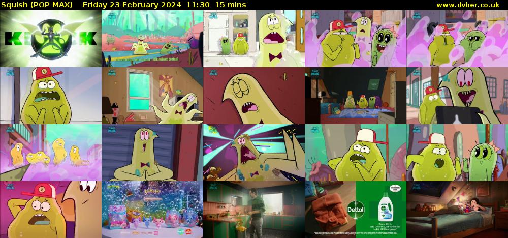 Squish (POP MAX) Friday 23 February 2024 11:30 - 11:45