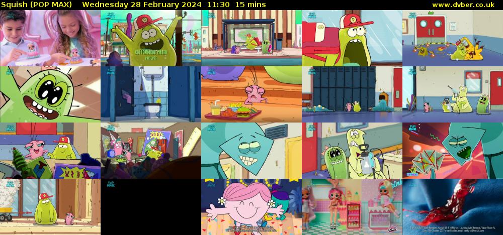 Squish (POP MAX) Wednesday 28 February 2024 11:30 - 11:45