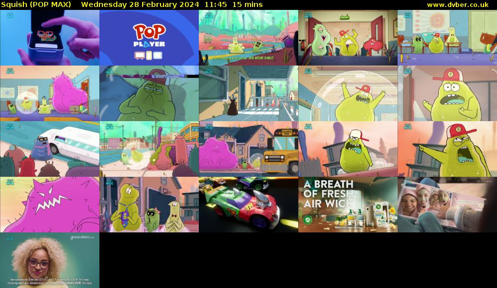 Squish (POP MAX) Wednesday 28 February 2024 11:45 - 12:00