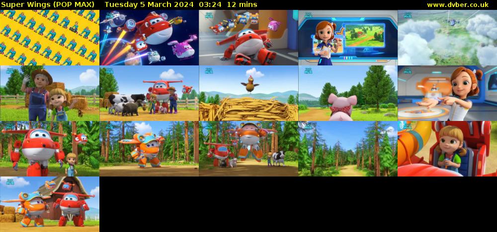 Super Wings (POP MAX) Tuesday 5 March 2024 03:24 - 03:36