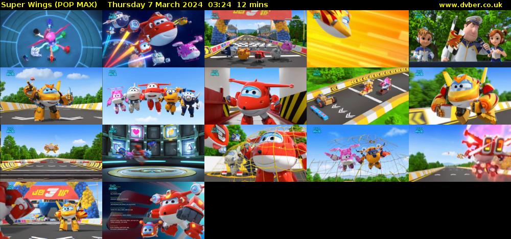 Super Wings (POP MAX) Thursday 7 March 2024 03:24 - 03:36