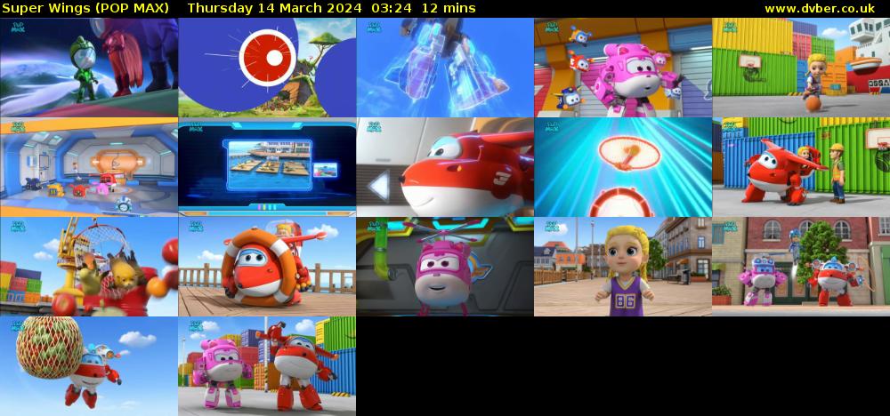 Super Wings (POP MAX) Thursday 14 March 2024 03:24 - 03:36