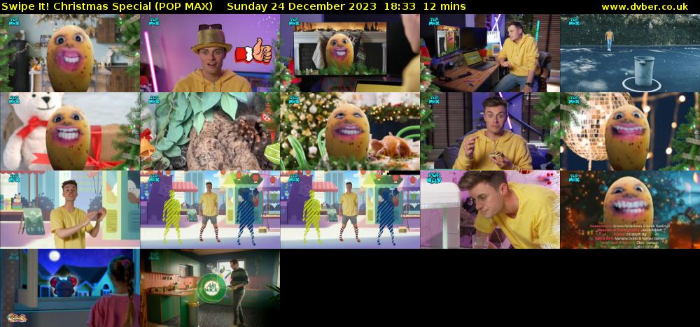 Swipe It! Christmas Special (POP MAX) Sunday 24 December 2023 18:33 - 18:45