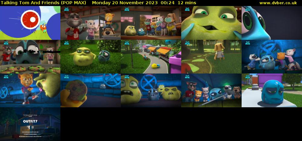 Talking Tom And Friends (POP MAX) Monday 20 November 2023 00:24 - 00:36