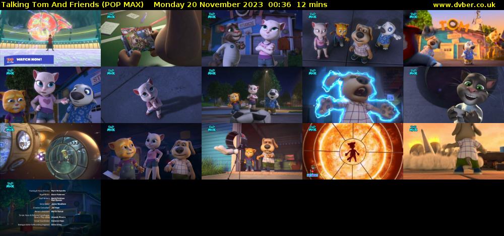 Talking Tom And Friends (POP MAX) Monday 20 November 2023 00:36 - 00:48