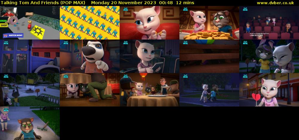 Talking Tom And Friends (POP MAX) Monday 20 November 2023 00:48 - 01:00