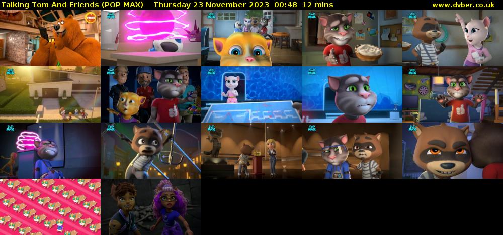 Talking Tom And Friends (POP MAX) Thursday 23 November 2023 00:48 - 01:00