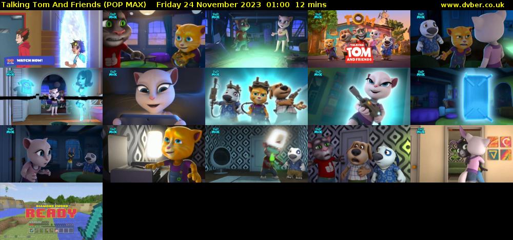 Talking Tom And Friends (POP MAX) Friday 24 November 2023 01:00 - 01:12