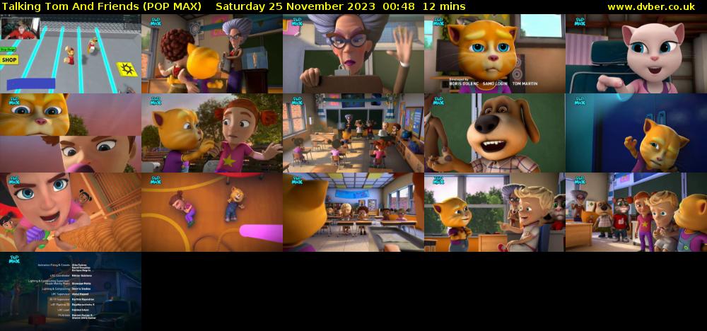 Talking Tom And Friends (POP MAX) Saturday 25 November 2023 00:48 - 01:00